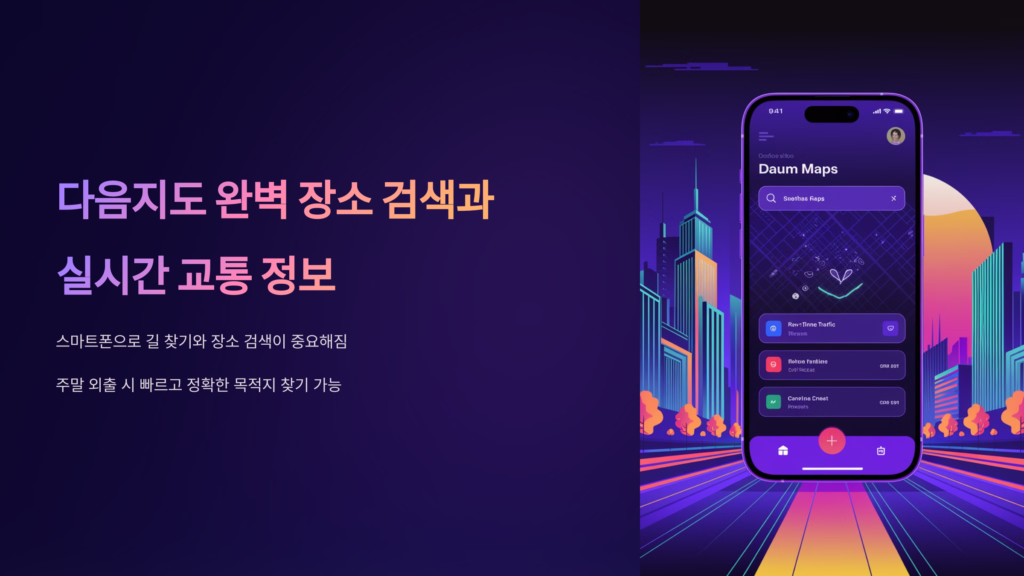 다음지도 완벽 장소 검색