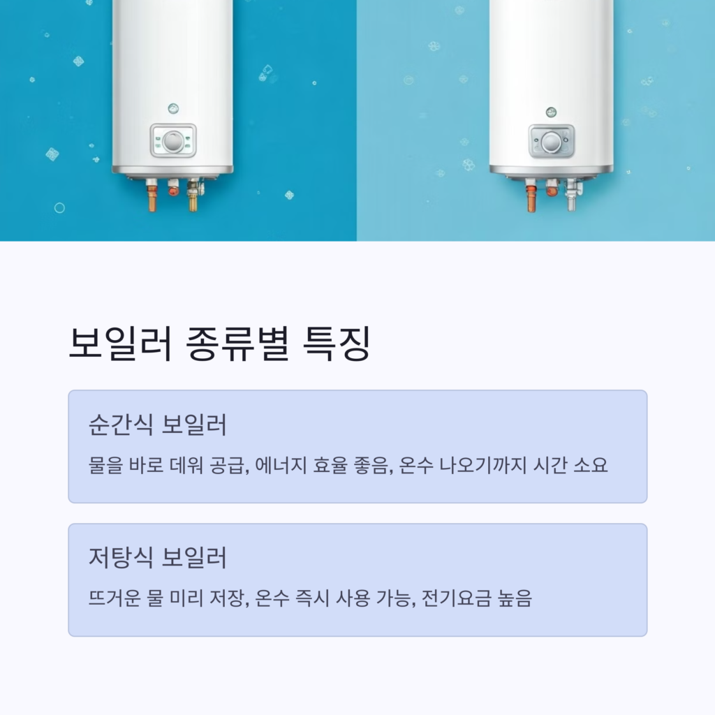 보일러종륩별 특징