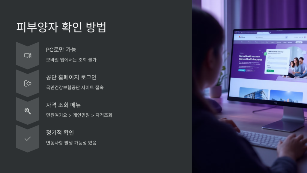 피부양자-확인