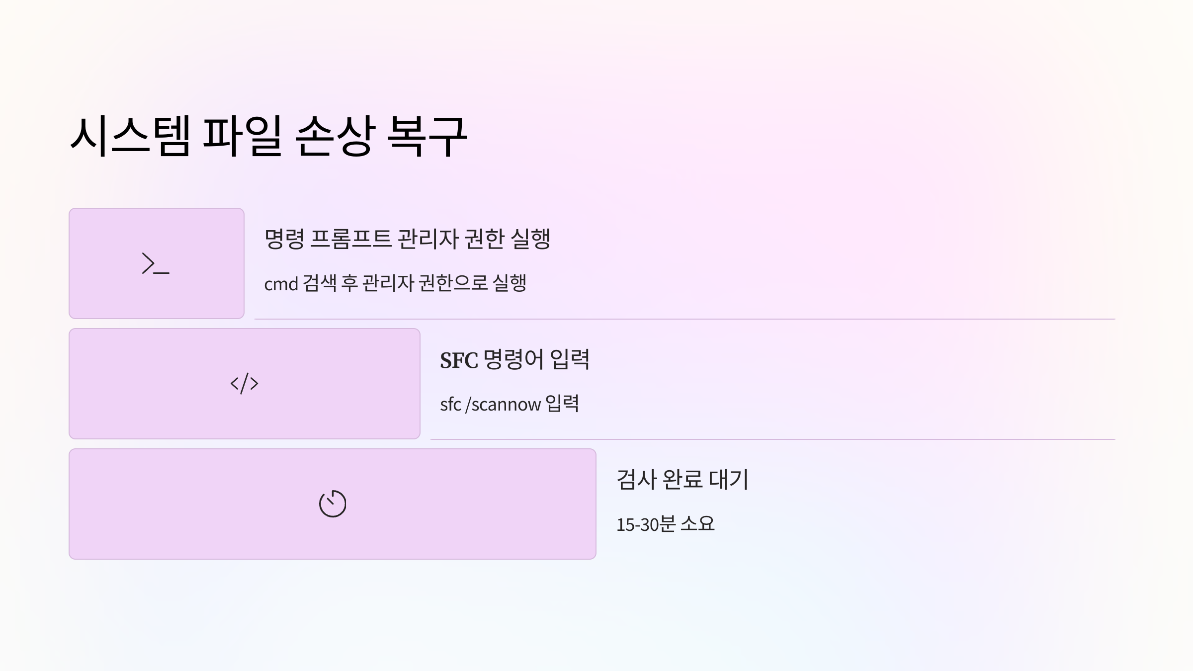 시스템-파일-손상복구