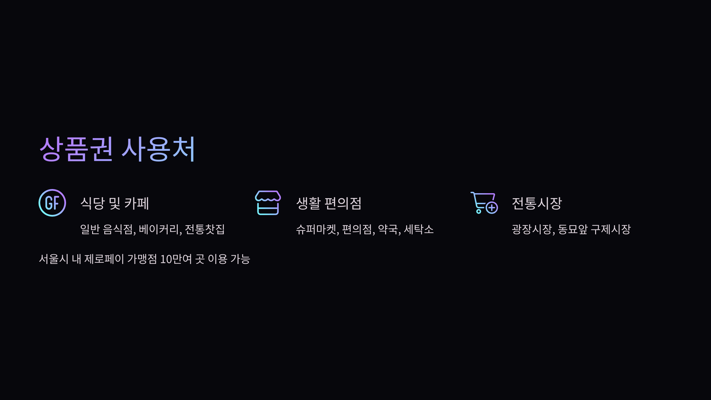 종로지역사랑상품권-사용처