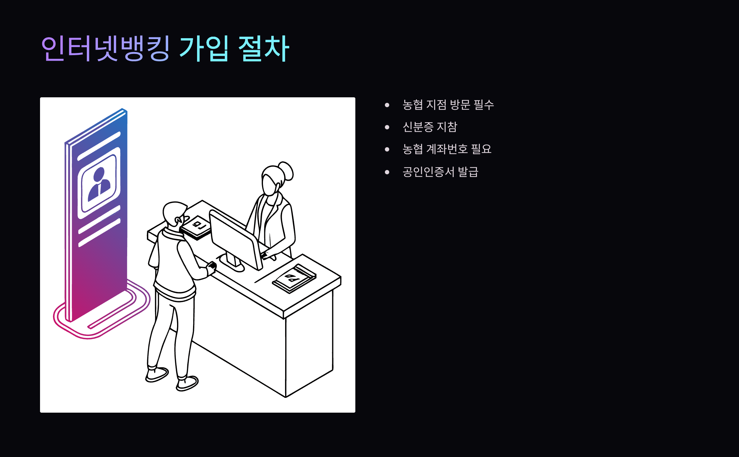 인터넷뱅킹-가입절차