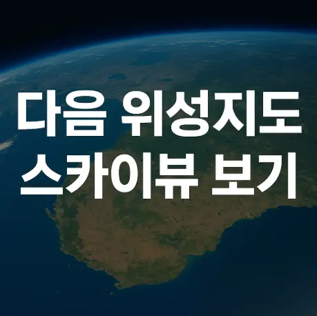 다음-위성지도-스카이뷰-안내