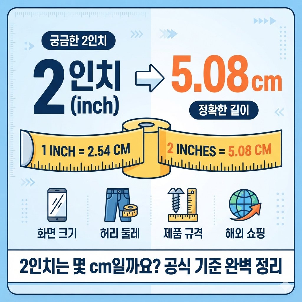 2인치는 몇 cm일까요?
