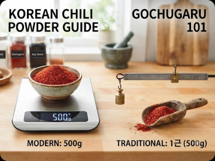 고춧가루 500g은 몇 근일까? 판매 단위가 다른 이유