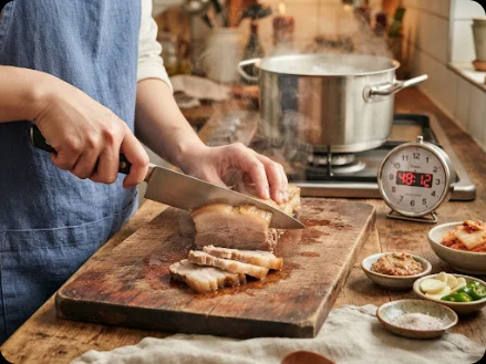 수육 고기 1kg 삶는 시간은 얼마나 걸릴까?