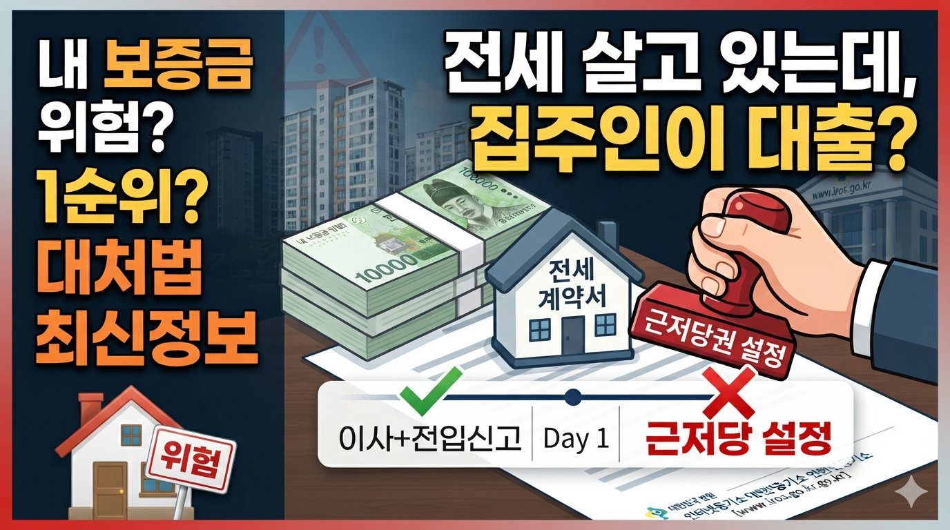 전세 계약 중 집주인이 근저당을 새로 잡으면 어떻게 될까요